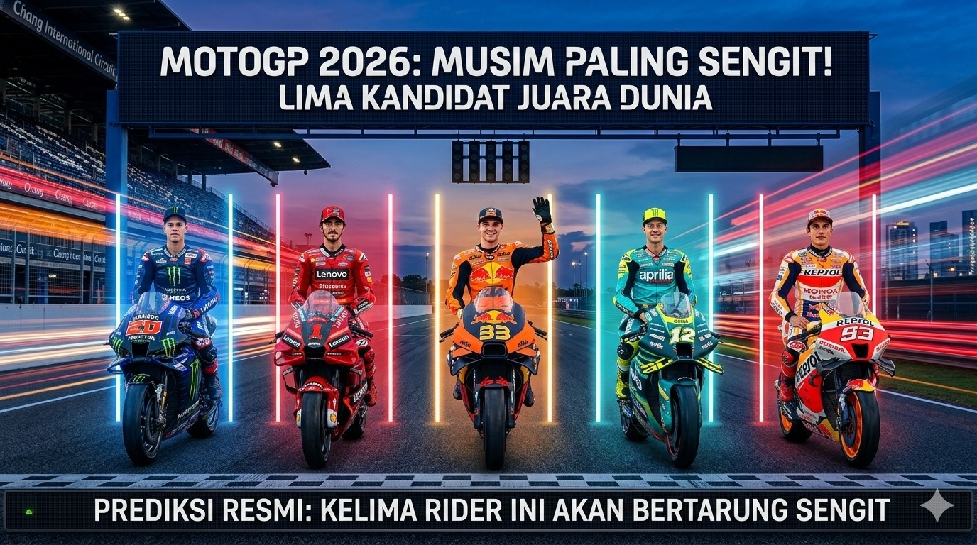 MotoGP 2026 Diprediksi Jadi Musim Paling Sengit, Lima Rider Ini Kandidat Juara Dunia