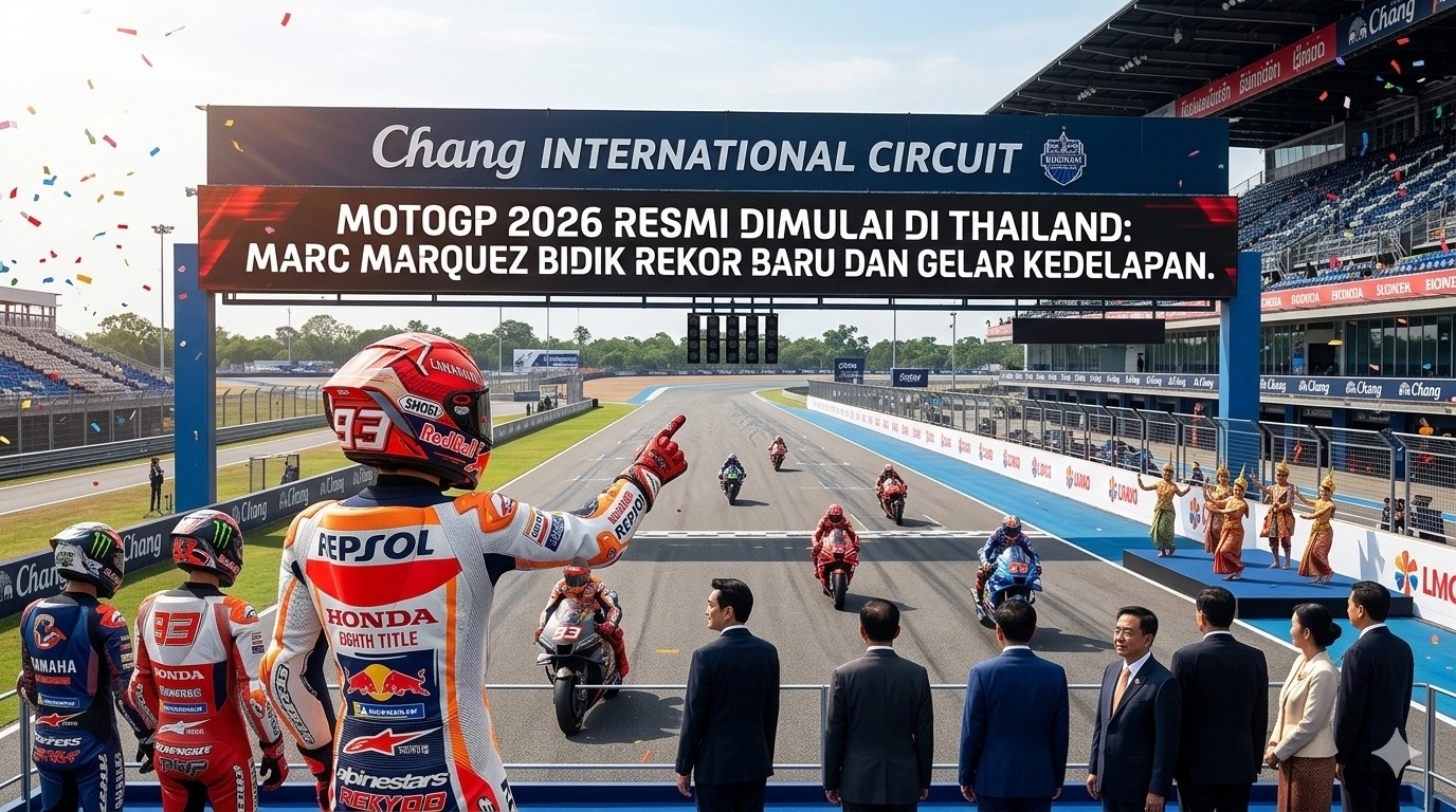 MotoGP 2026 Resmi Dimulai di Thailand, Marc Marquez Bidik Rekor Baru dan Gelar Kedelapan