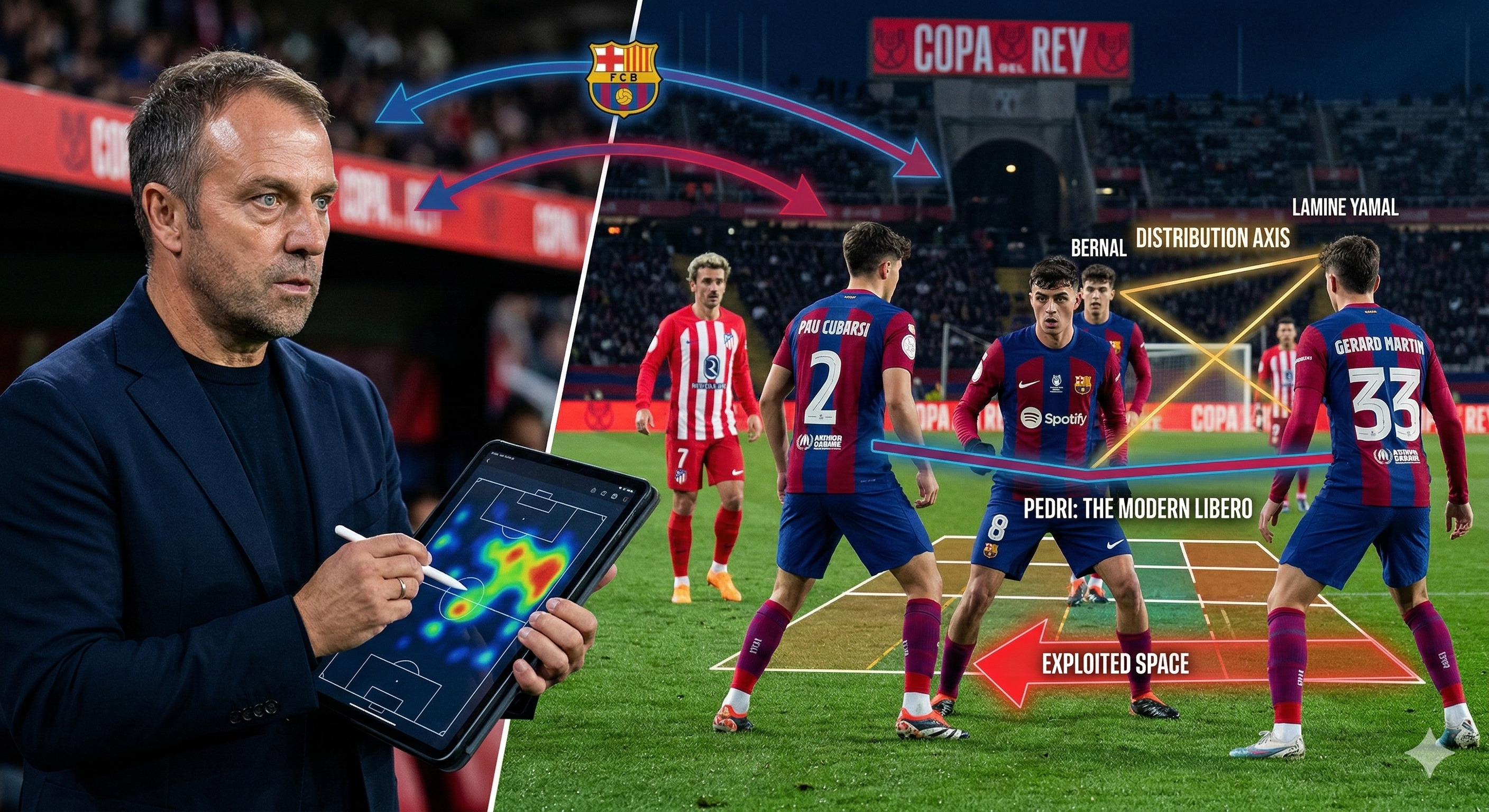 Taktik baru Barcelona di bawah Hansi Flick bikin geger! Pedri jadi libero, Atletico Madrid tumbang 3-0. Simak ulasan taktik lengkapnya