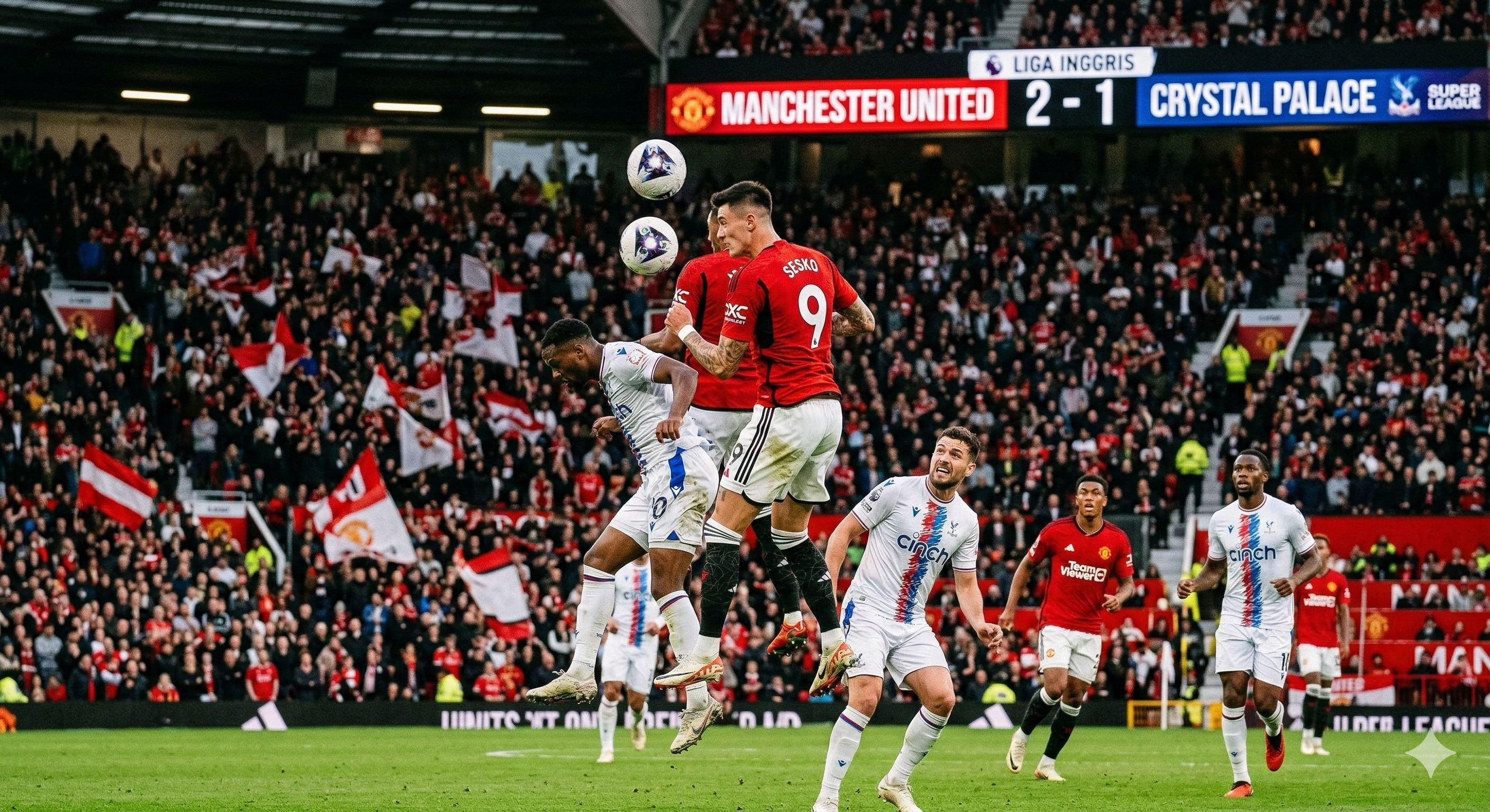 Hasil Man United vs Crystal Palace skor 2-1! Simak analisis taktik repetisi Michael Carrick dan peran vital Sesko di kemenangan Setan Merah.