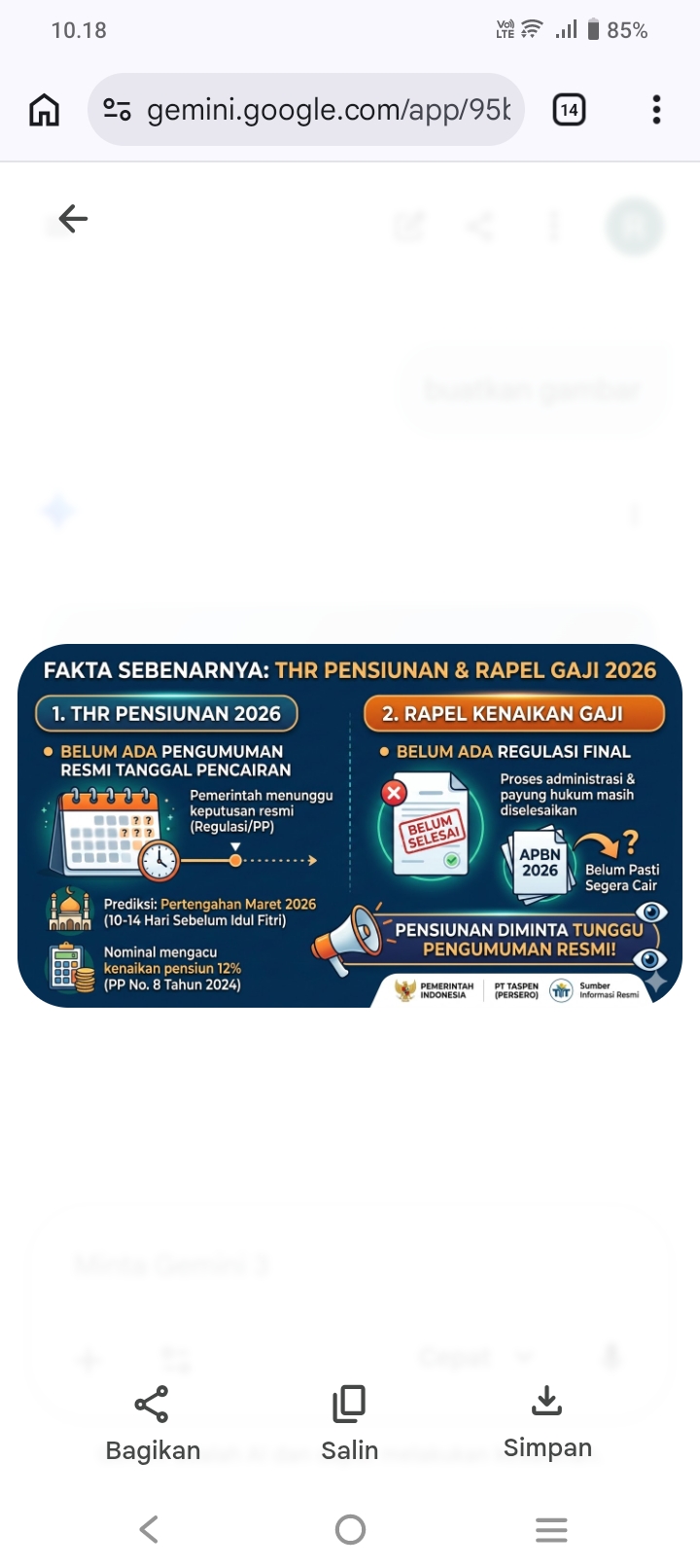 Viral THR dan Rapel Pensiunan Cair 5 Maret 2026, Benarkah Masuk Rekening Hari Ini? Ini Penjelasan Resmi Taspen
