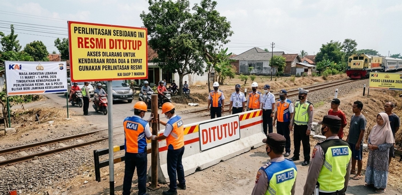 Awal Tahun, Lima Laka di Perlintasan Sebidang 
