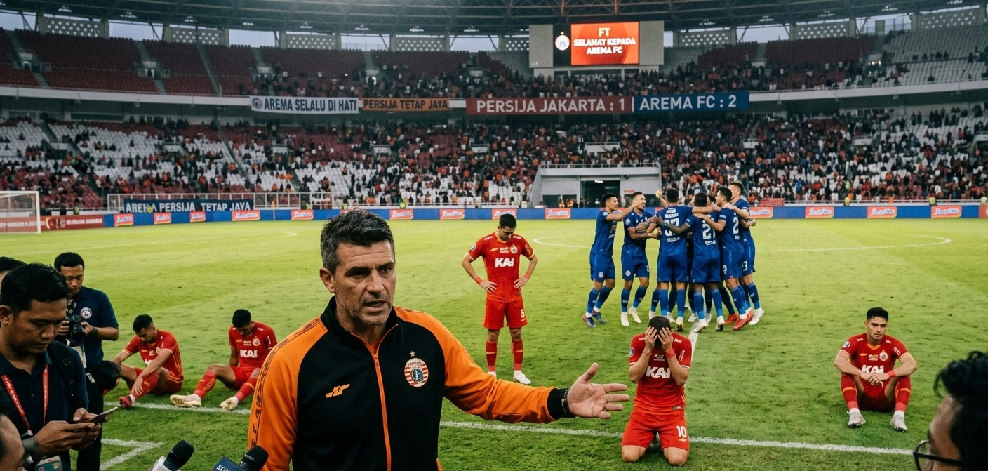 Persija Jakarta Tumbang dari Arema FC di GBK, Mauricio Souza Tegaskan Pemain Baru Harus Kerja Keras Tembus Skuad Inti