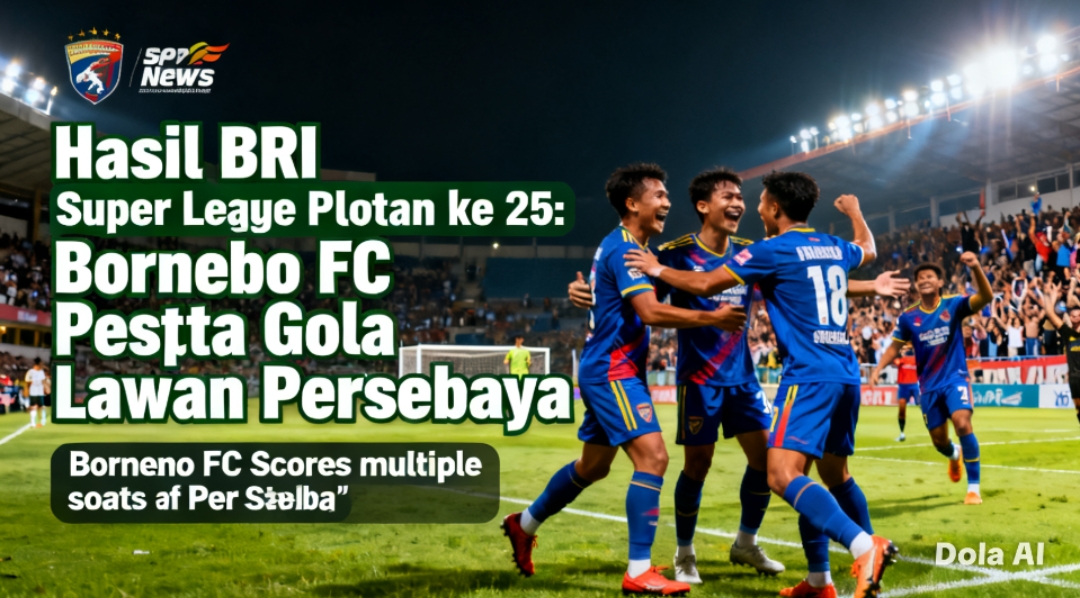 Borneo FC Pesta Gol Lawan Persebaya
