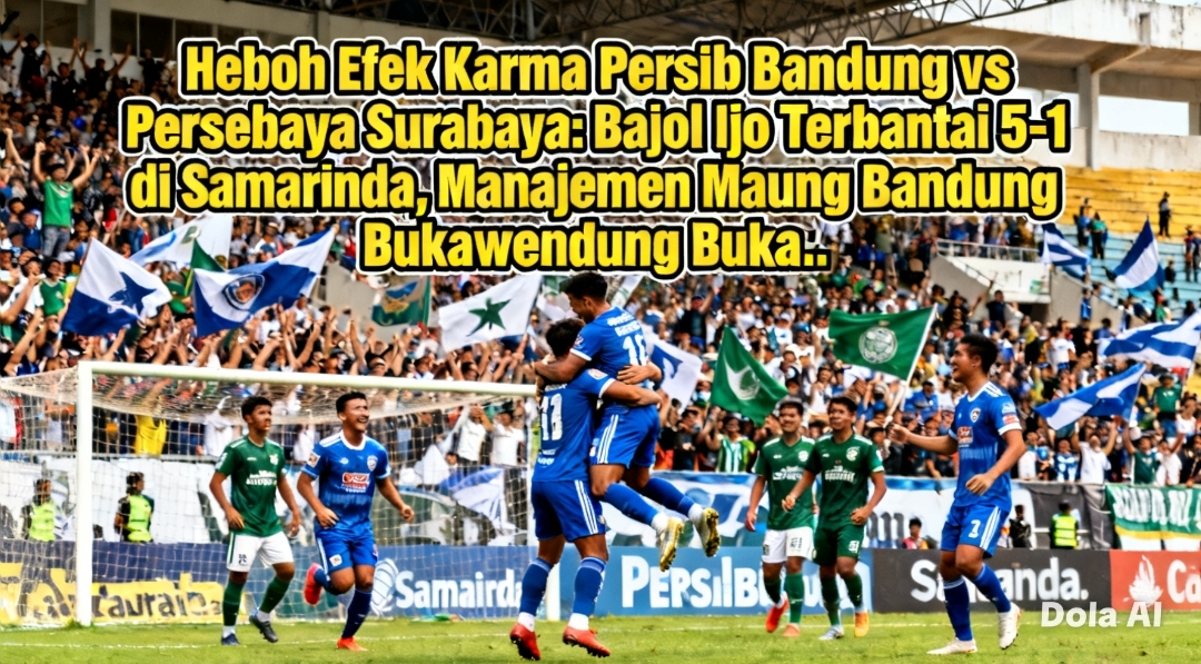 Heboh Efek Karma Persib Bandung vs Persebaya Surabaya