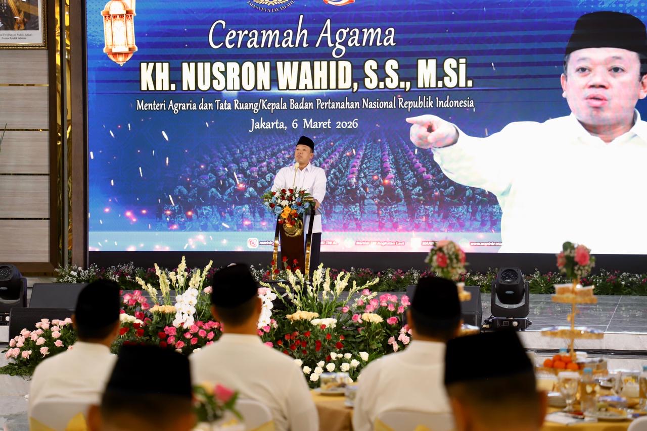 Ceramah di Korps Marinir Cilandak, Menteri Nusron Sebut Al-Qur&rsquo;an Jadi Petunjuk bagi Manusia
