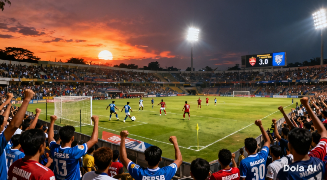 Hasil Persib Bandung vs Persik Kediri pada pekan ke-25 