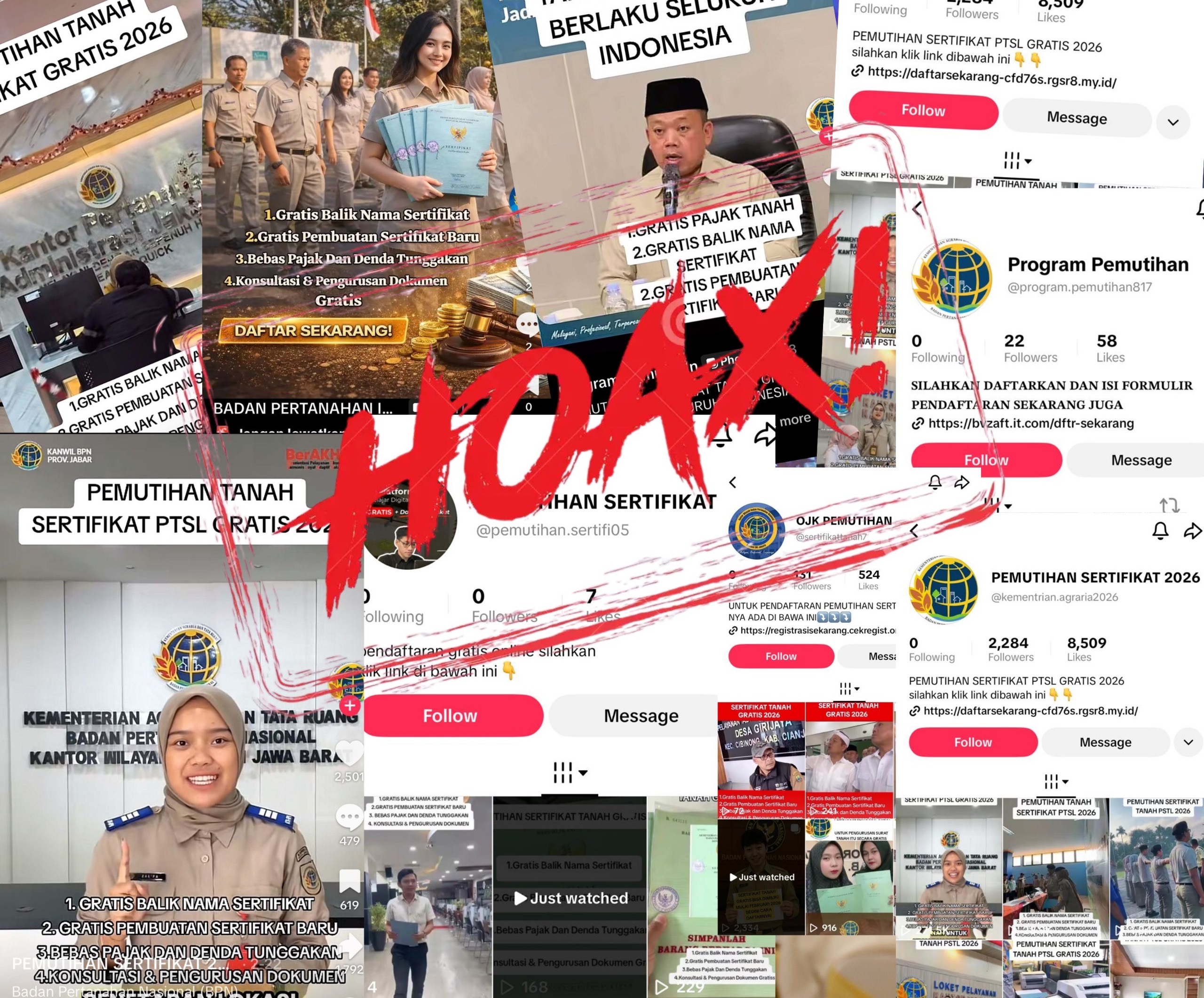 Kementerian ATR/BPN Tegaskan Tidak Ada Program Pemutihan Sertipikat Tanah, Warga Diminta Waspada Informasi Hoaks