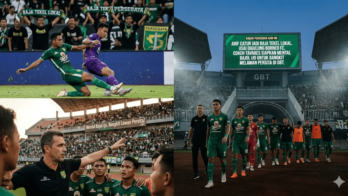 Gali Freitas ke Jepang! Simak kabar Persebaya terbaru mengenai panggilan Timnas Timor Leste, statistik ngeri Arif Catur, dan evaluasi Tavares pasca kekalahan telak.