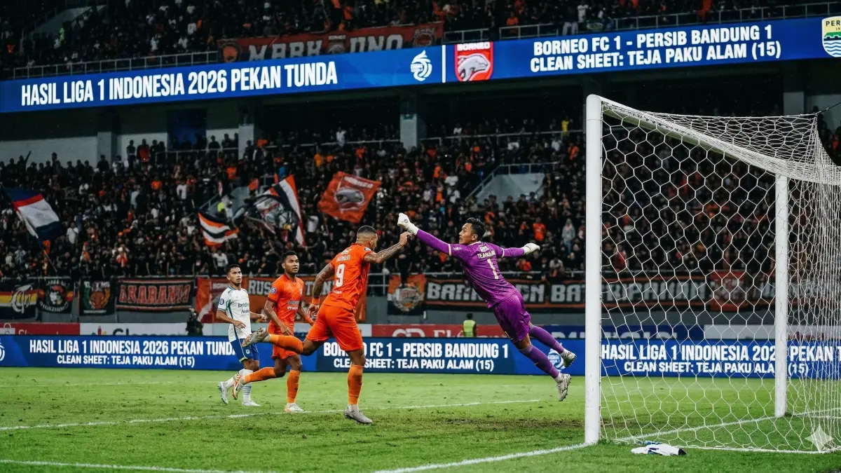 Hasil Liga 1 Hari Ini: Persib Bandung tahan imbang Borneo FC 1-1 & kokoh di puncak! Cek klasemen terbaru, daftar top skor, dan hasil Persija vs Dewa United.