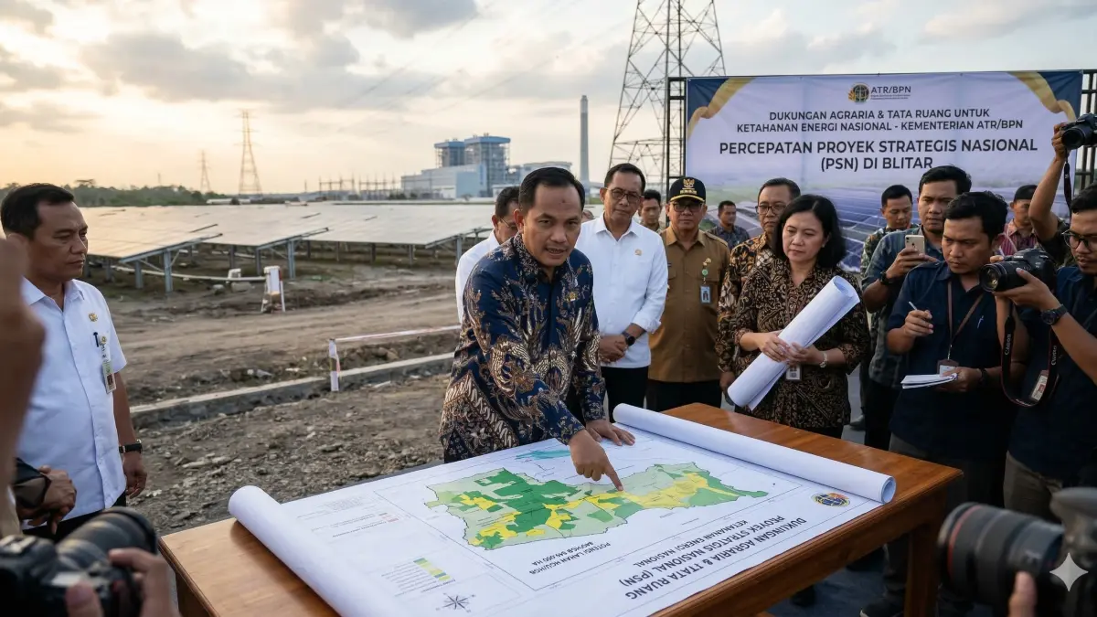 Menteri ATR/BPN Nusron Wahid siapkan 849 ribu hektare lahan demi ketahanan energi nasional. Simak strategi percepatan PSN dan tata ruang!