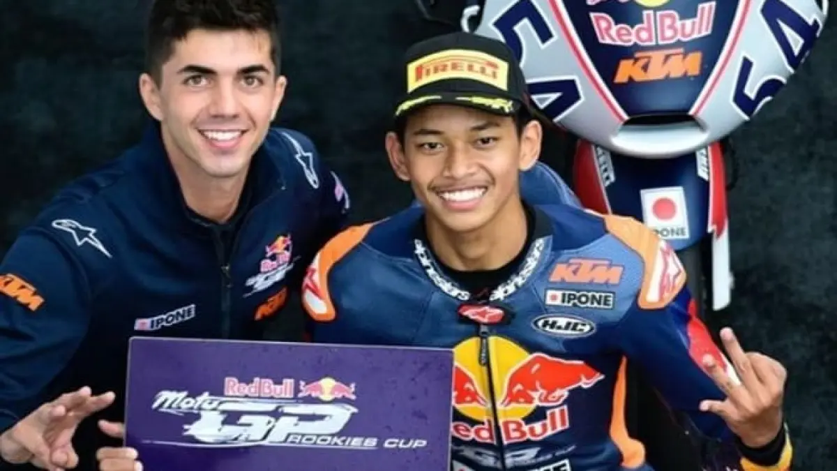 Profil Veda Ega Pratama di Idemitsu Asia Talent Cup 2022, pembalap muda Indonesia dengan aksi penyelamatan spektakuler.