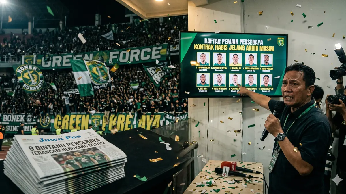 Daftar Pemain Persebaya Kontrak Habis makin panas! Bruno Moreira & Ernando Ari terancam pergi gratis. Cek daftar lengkap 9 bintang yang bakal hengkang!