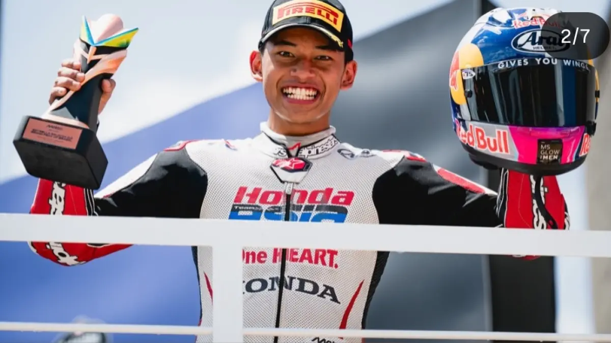 Feda Ega Pratama ukir sejarah di Moto3 Brasil 2026, raih podium pertama Indonesia. Quartararo akui salip Marquez lebih berarti
