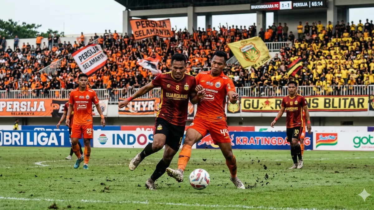 Saksikan laga panas Bhayangkara FC vs Persija Jakarta di BRI Liga 1 2026. Cek prediksi, head-to-head, dan klasemen terbaru di sini!
