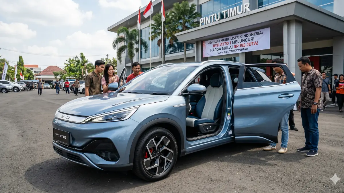 Cek harga BYD Atto 1 terbaru! Mobil listrik futuristik di bawah 200 juta yang siap geser dominasi LCGC. Spek gahar, fitur mewah, cek di sini!