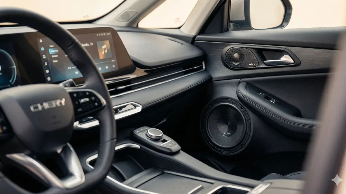 Intip kerennya modifikasi audio Chery J6 bergaya OEM Look! Suara jernih Audison, bagasi tetap luas, dan interior tetap rapi. Cek di sini!