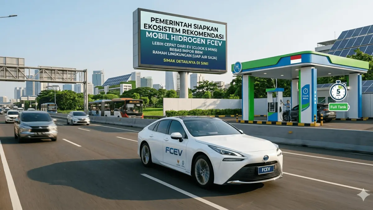Pemerintah siapkan ekosistem rekomendasi mobil hidrogen FCEV. Lebih cepat dari EV, bebas impor BBM, dan ramah lingkungan. Simak detailnya di sini!