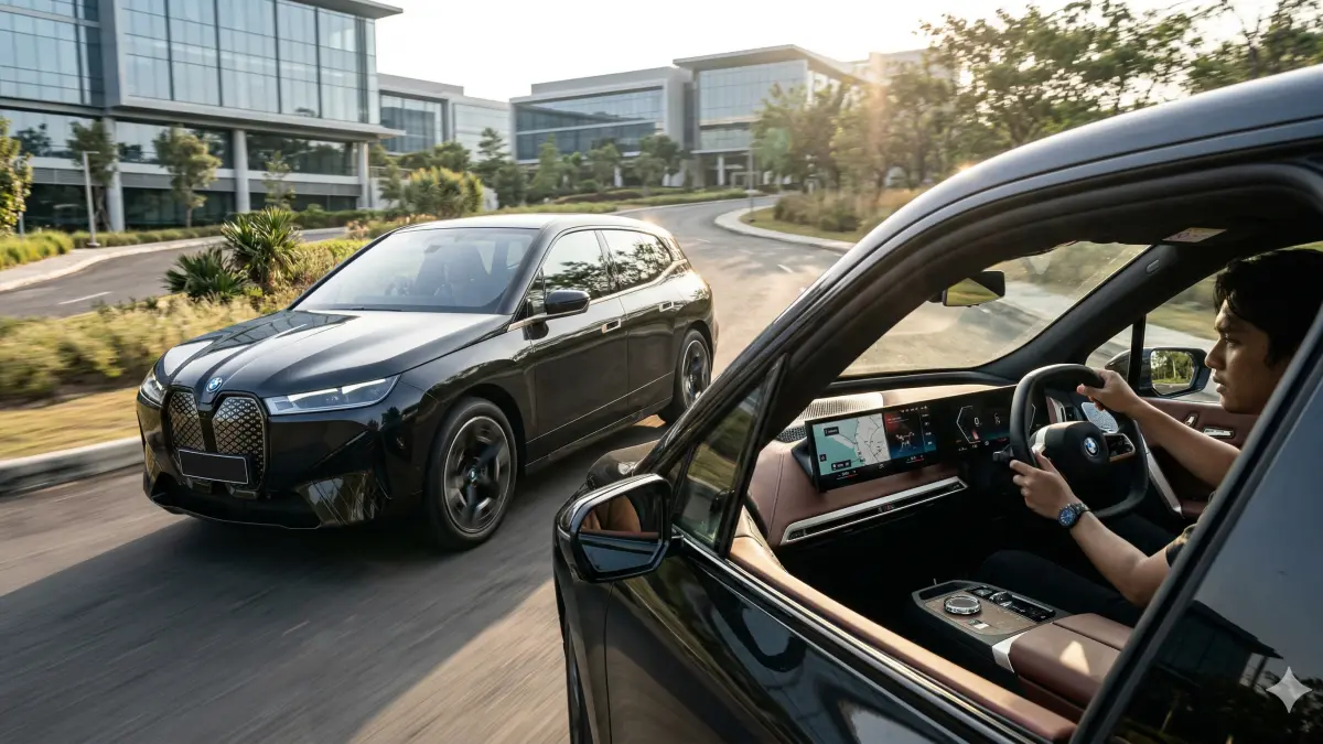 Review BMW iX x40 Indonesia: SUV listrik 2,4 Miliar dengan interior kristal mewah & handling juara. Benarkah lebih worth it dari i4? Cek spek lengkapnya!