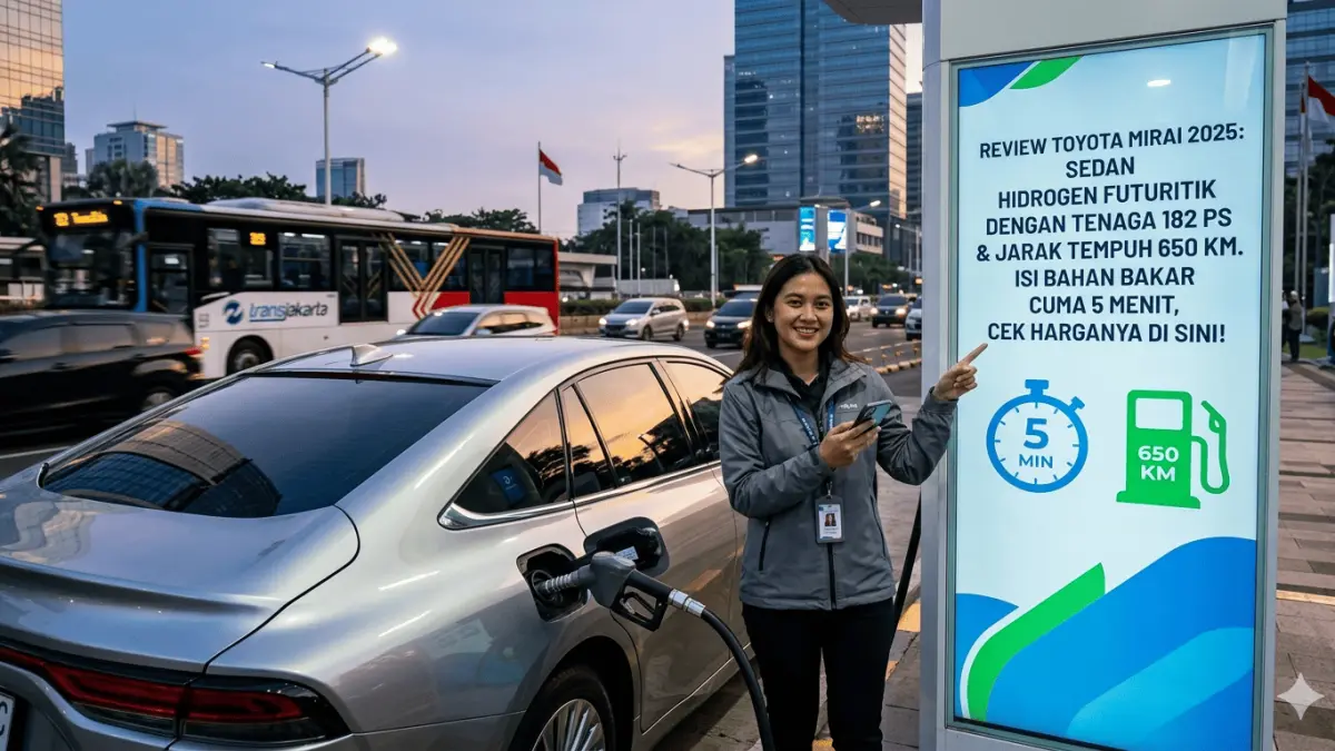 Review Toyota Mirai 2025: Sedan hidrogen futuristik dengan tenaga 182 PS & jarak tempuh 650 KM. Isi bahan bakar cuma 5 menit, cek harganya di sini!