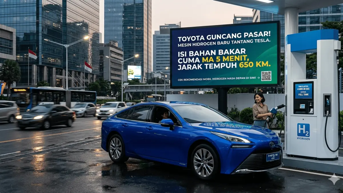 Toyota guncang pasar! Mesin hidrogen baru tantang Tesla. Isi bahan bakar cuma 5 menit, jarak tempuh 650 km. Cek rekomendasi mobil hidrogen masa depan di sini!