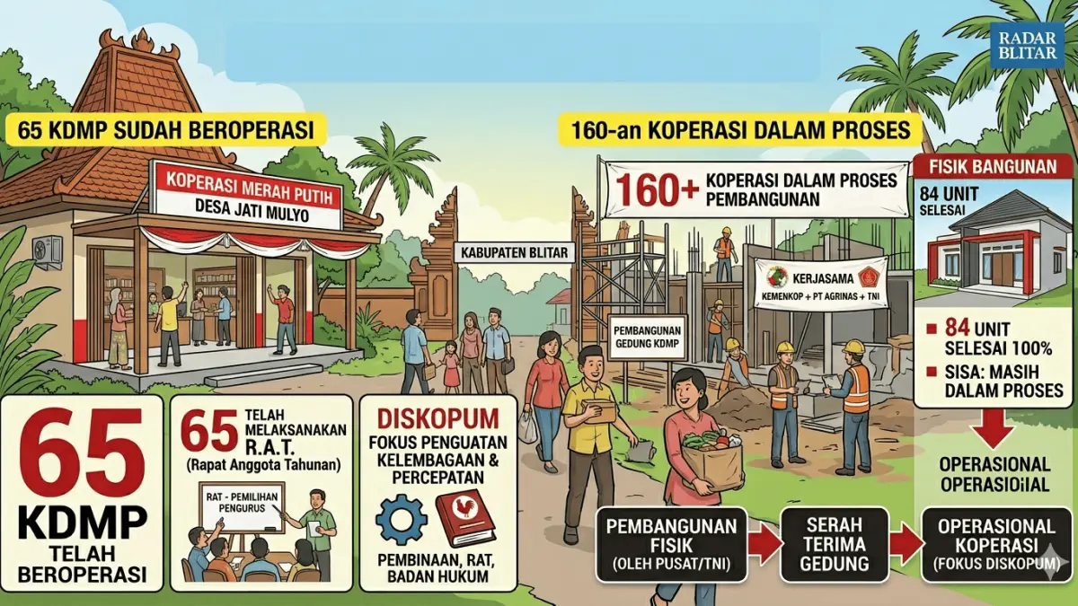 65 KDMP Telah Mulai Beroperasi - Diskopum Fokus Kelembagaan, 160 Koperasi Sedang Proses