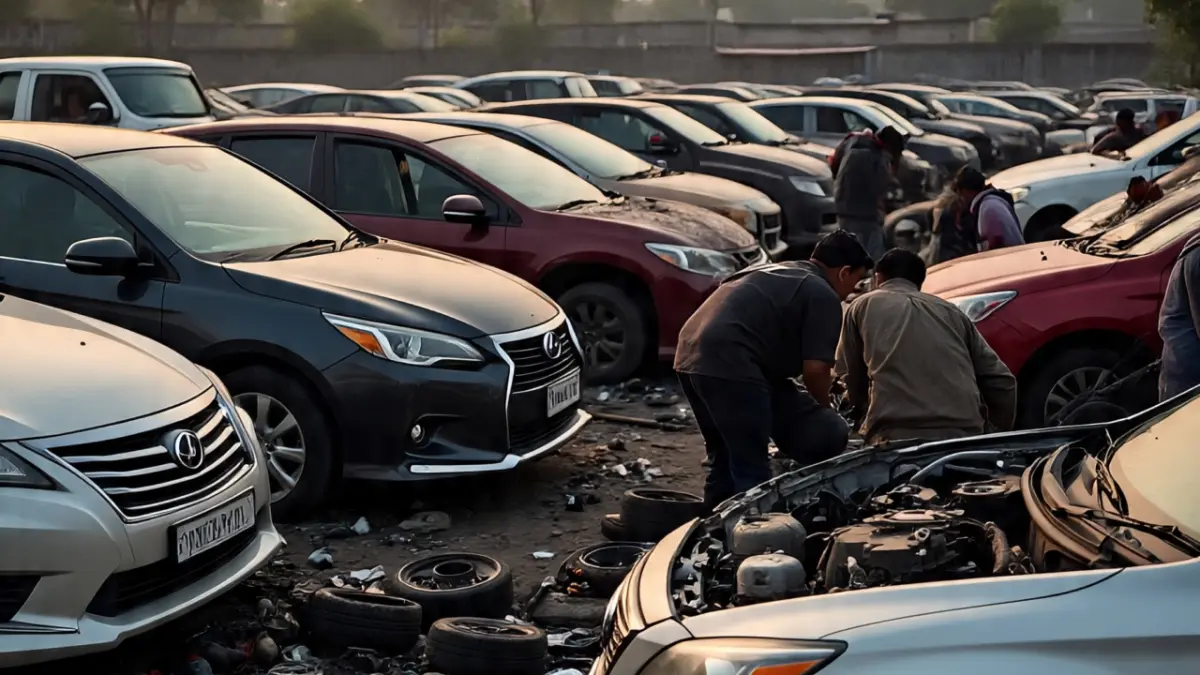 Kuburan Mobil Parung Diserbu Pemburu Sparepart! Dari Yaris hingga Lexus RX, Semua Dijual Murah Bongkaran