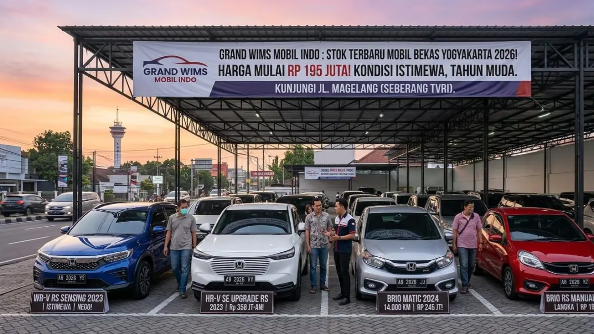 Update harga mobil bekas Jogja 2026 di Carsentro, WR-V RS, HR-V hingga Brio 2024 mulai Rp195 juta, stok terbatas!
