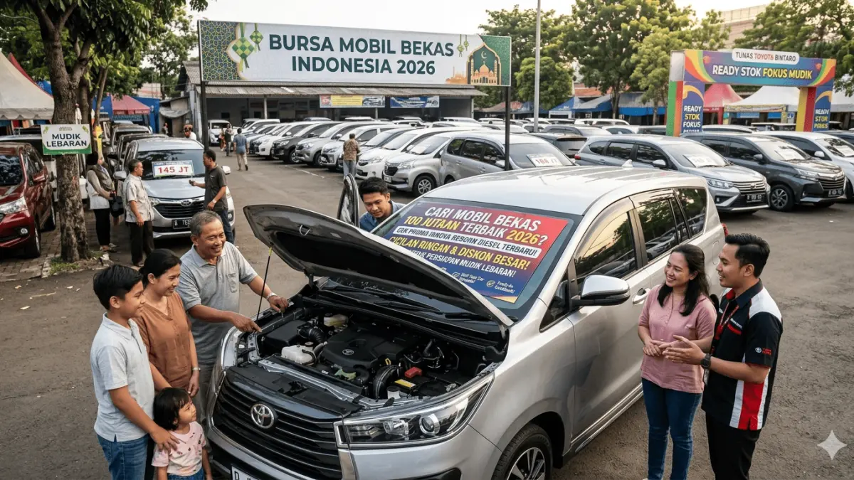Cari mobil bekas 100 jutaan terbaik 2026? Cek promo Innova Reborn Diesel terbaru dengan cicilan ringan & diskon besar untuk persiapan mudik lebaran!
