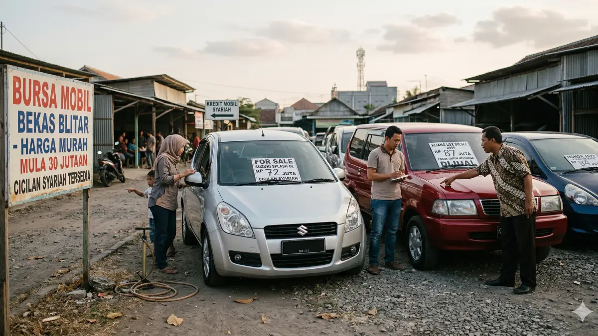 Cari mobil bekas murah di bawah Rp100 juta? Cek daftar stok terbaru Suzuki Splash, Kijang LGX, hingga Honda Jazz dengan cicilan syariah!