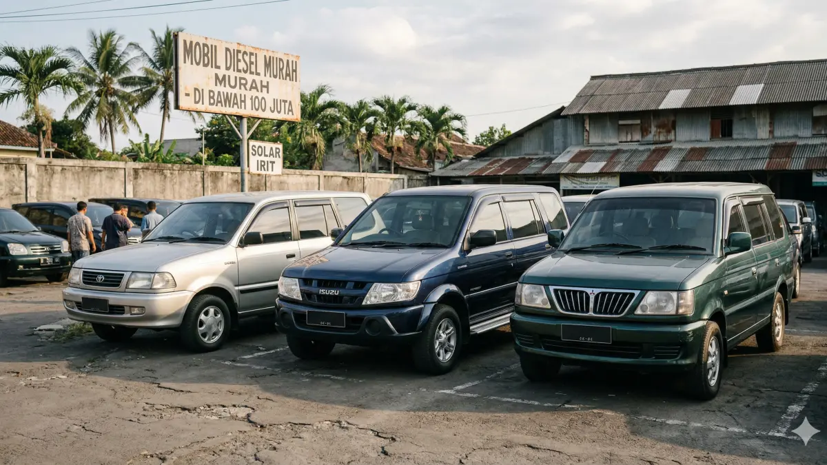 Cari mobil diesel murah di bawah 100 juta? Ini 5 rekomendasi mobil diesel bekas bandel seperti Panther & Kijang yang irit dan bisa pakai solar.