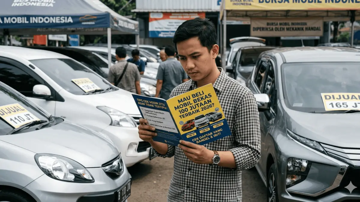 Mau beli mobil bekas 100 jutaan terbaik 2026? Cek daftar Honda Brio, Avanza, hingga Xpander yang bandel dan irit. Simak tips cek mesin agar tidak tertipu!