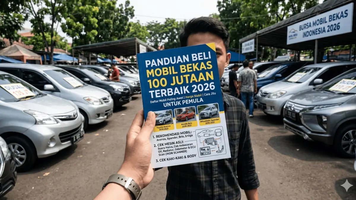 Panduan beli mobil bekas 100 jutaan terbaik 2026 untuk pemula. Daftar mobil paling awet, harga stabil, dan cara jitu cek kondisi mesin asli.