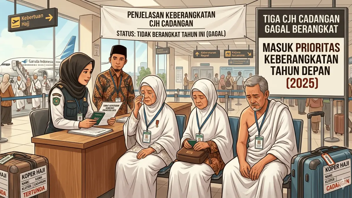 Tiga CJH Cadangan Gagal Berangkat - Masuk Prioritas Tahun Depan
