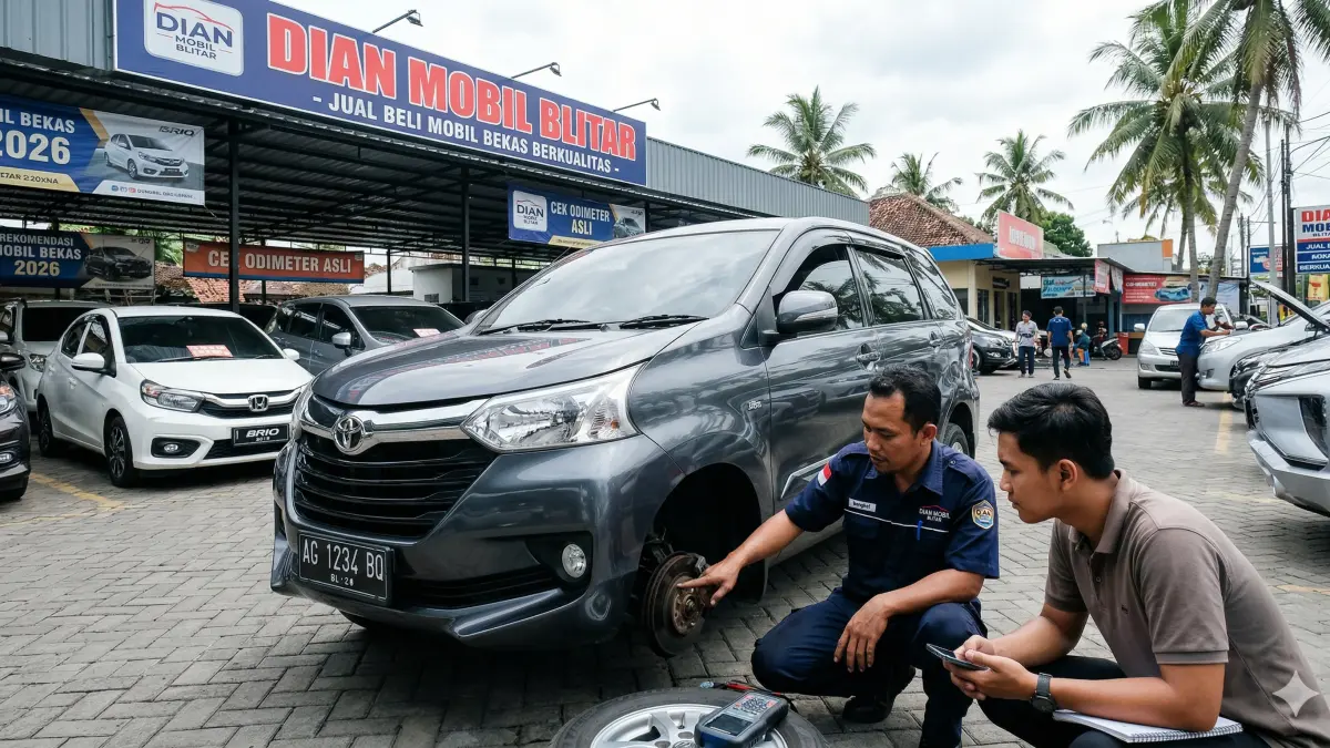 Cari mobil bekas murah di Blitar? Ini daftar mobil 2026 yang gak rewel untuk pemula, mulai Avanza, Brio hingga tips hindari tipu odometer!