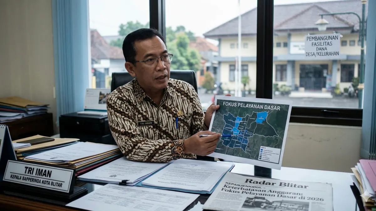 Keterbatasan anggaran menjadi salah satu pertimbangan Pemerintah Kota Blitar dalam menyusun arah pembangunan tahun 2026. 