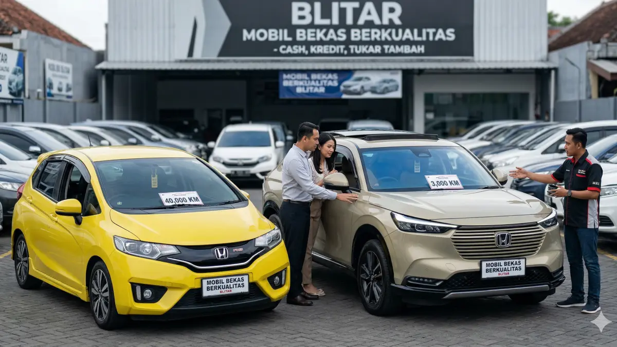 Cari mobil bekas berkualitas di Blitar? Cek New HRV 2024 & Jazz RS GK5 tangan pertama, KM rendah, bukan bekas laka. Harga nego & bisa kredit!