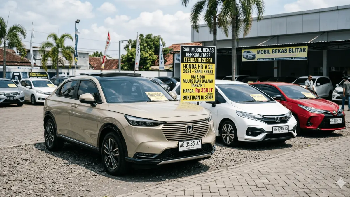 Cari mobil bekas Yaris, Jazz, atau HRV terbaru 2026? Intip spek New HRV 2024 Sand Khaki KM 3.000 yang mulus luar dalam. Cek harganya di sini!