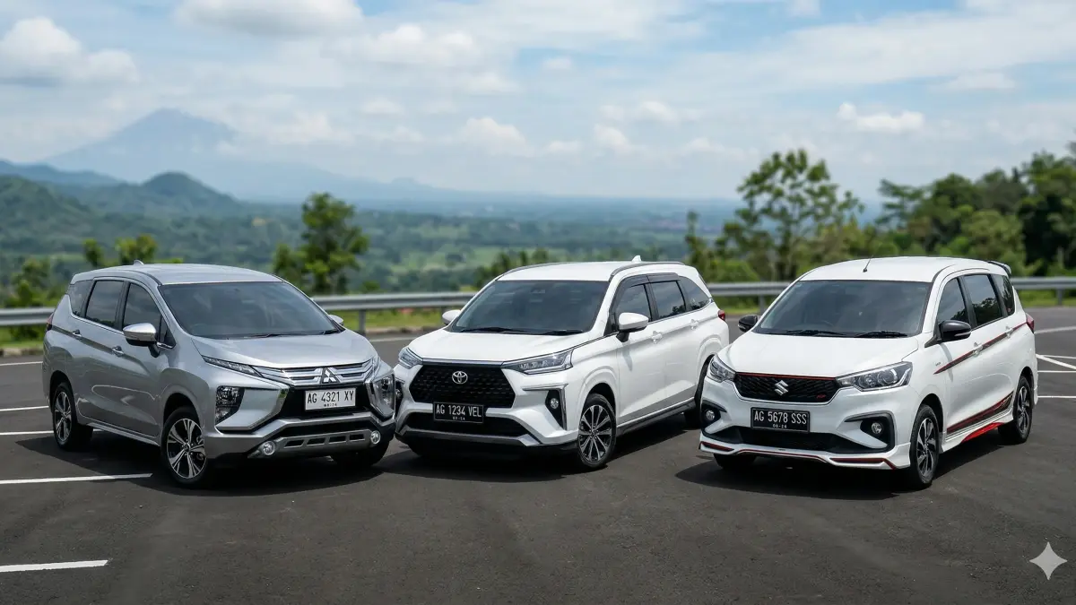 Cek perbandingan Toyota Veloz, Mitsubishi Xpander, dan Suzuki Ertiga. Siapa yang paling tangguh di tanjakan dan paling irit? Simak ulasannya!