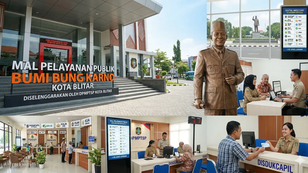 Mal Pelayanan Publik Bumi Bung Karno Kota Blitar, melalui DPMPTSP Kota Blitar, hadir untuk memberikan pelayanan terbaik bagi masyarakat.