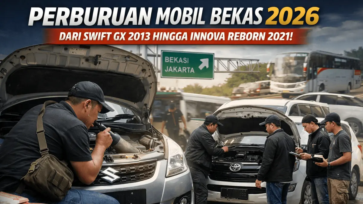 Perburuan mobil bekas 2026 penuh drama! Dari Swift hingga Innova, ini strategi tim hunter dapatkan unit terbaik.