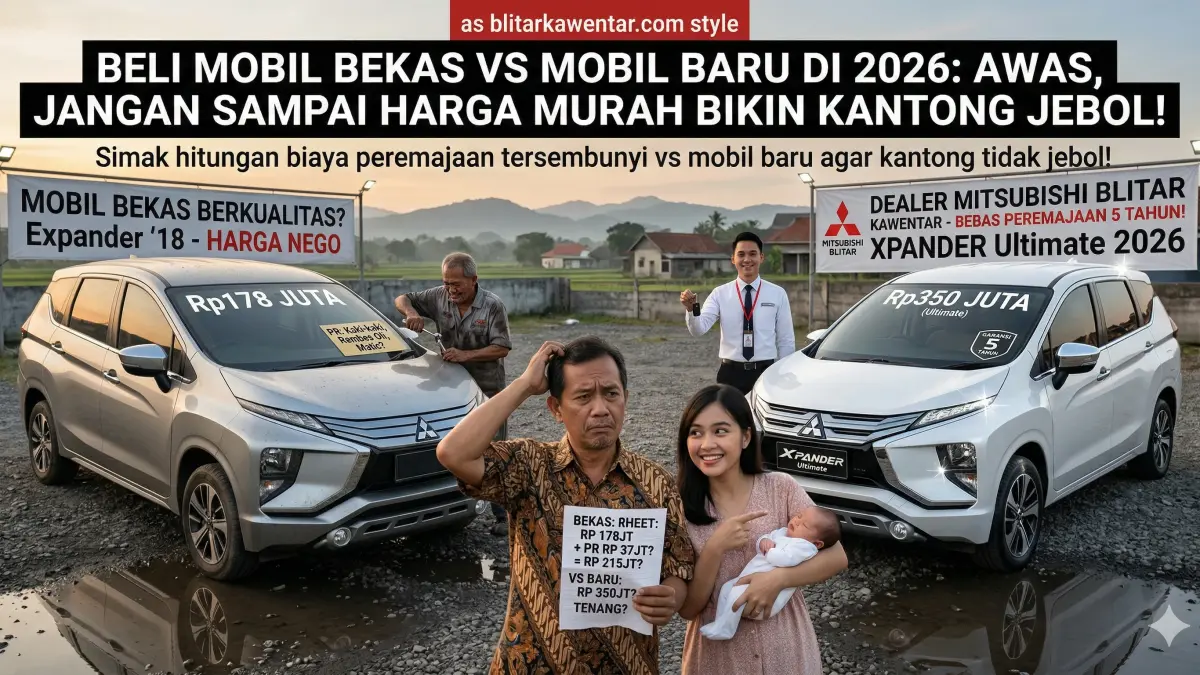 Pertimbangkan matang sebelum beli mobil bekas di 2026! Cek hitungan biaya peremajaan tersembunyi vs mobil baru agar kantong tidak jebol.
