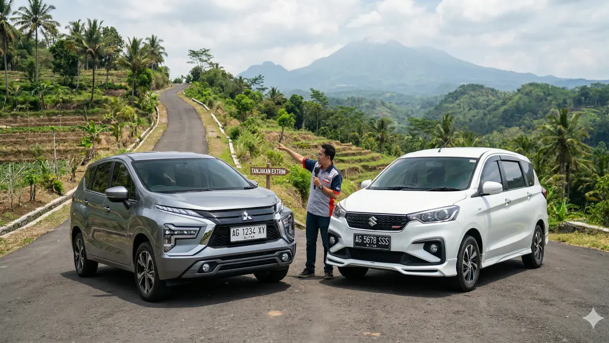 Simak perbandingan Xpander dan Ertiga terbaru. Temukan mobil Low MPV terbaik untuk keluarga Anda berdasarkan harga, BBM, dan kenyamanan!