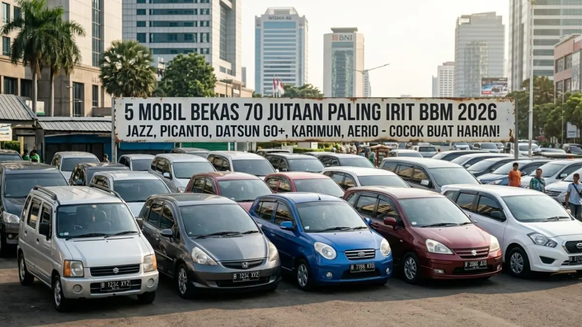 5 mobil bekas 70 jutaan paling irit BBM 2026, pilihan terbaik murah, bandel, dan cocok untuk harian!