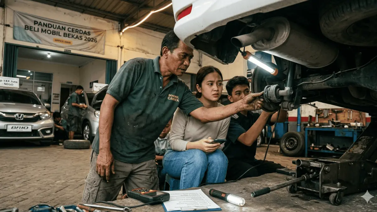 Cek daftar mobil bekas layak beli 2026 dari Innova Reborn hingga Brio. Tips menghindari biaya perbaikan kaki-kaki mahal dan cek karat tersembunyi.