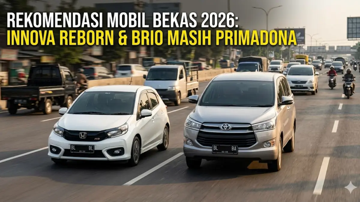 Cek rekomendasi mobil bekas 2026 terbaik! Mulai Honda Brio hingga Innova Reborn, ini daftar mobil bandel dengan harga stabil yang wajib Anda tahu.