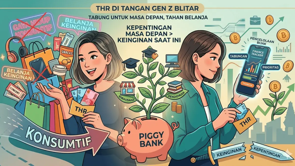 THR di Tangan Gen Z Blitar - Pilih Tahan Belanja, Disimpan untuk Masa Depan