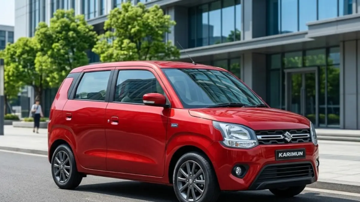 Suzuki Karimun 2026 hadir dengan desain modern, irit BBM, dan harga terjangkau. Cocok jadi city car andalan di Indonesia. Ilustrasi Gemini AI