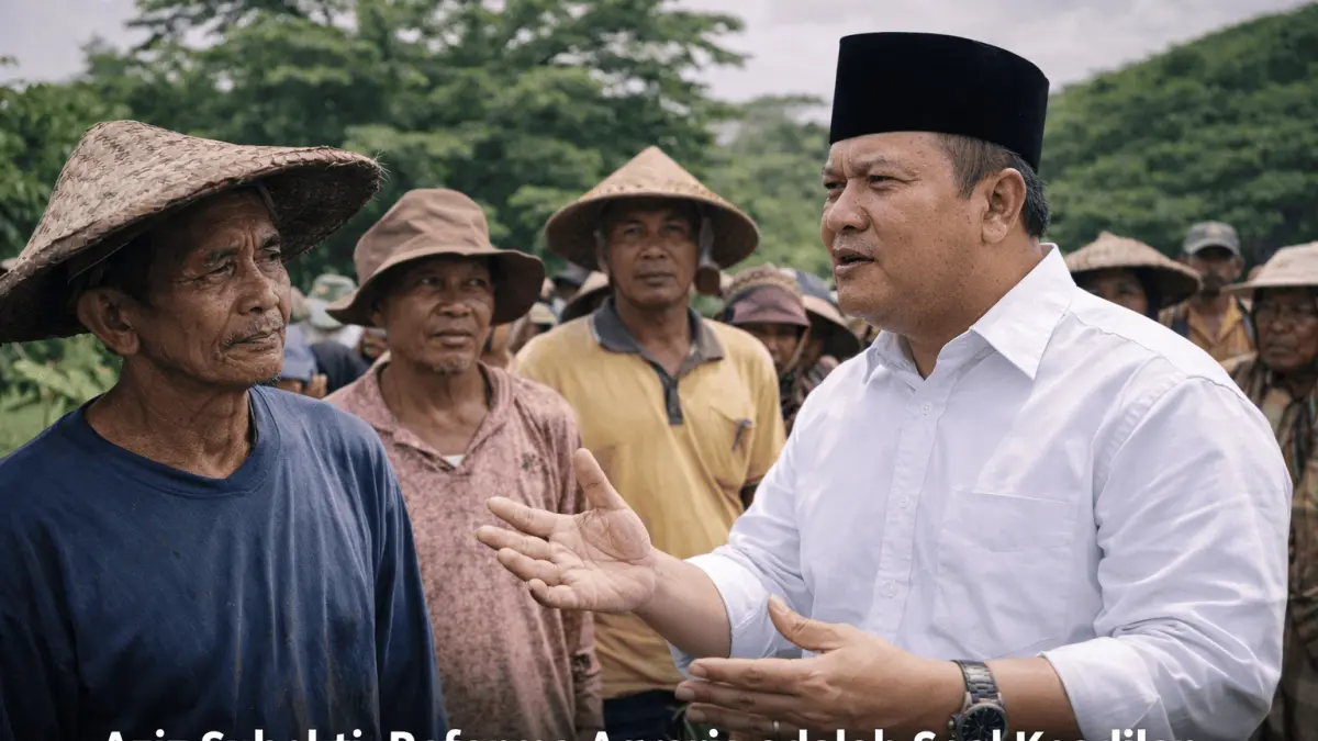 Aziz Subekti tegaskan Reforma Agraria bukan cuma soal dokumen, tapi asas keadilan sosial bagi rakyat kecil agar punya hak atas tanah.