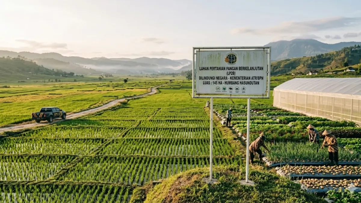 Menteri ATR/BPN Nusron Wahid perkuat kebijakan LBS, LP2B, & LSD demi swasembada pangan. Targetkan 87% lahan sawah terlindungi pada 2029. Cek detailnya!